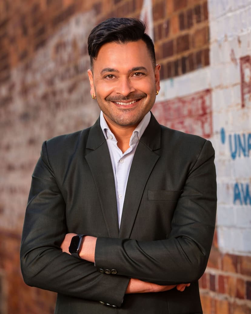 Professional headshot of Gurdeep Saroa, founder and lead strategist at GRIVITY.